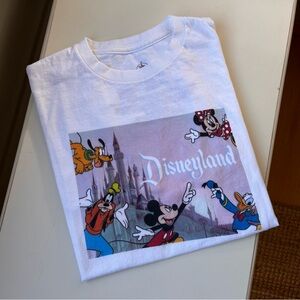 Disney White Graphic T-Shirt featuring Mickey & Friends